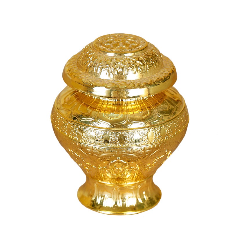 八吉祥財神龍王八吉祥寶瓶擺件佛教品密宗供佛用品合金-細節圖4