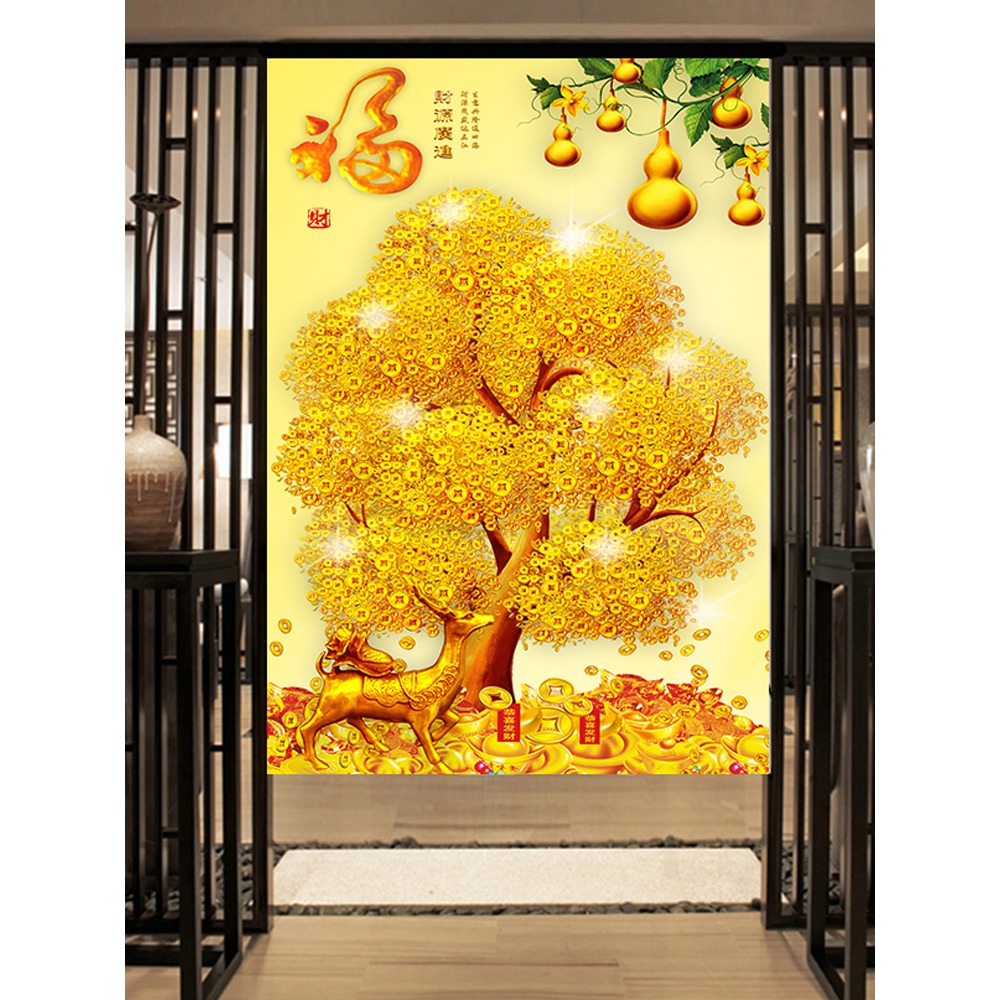門簾隔斷簾布藝家用玄關廁所擋風布簾廚房防油煙定製遮光客廳掛簾-細節圖3