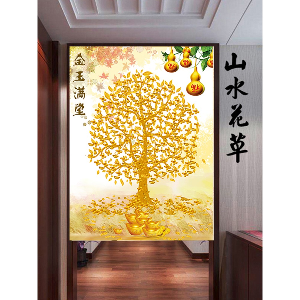 門簾隔斷簾布藝家用玄關廁所擋風布簾廚房防油煙定製遮光客廳掛簾-細節圖4