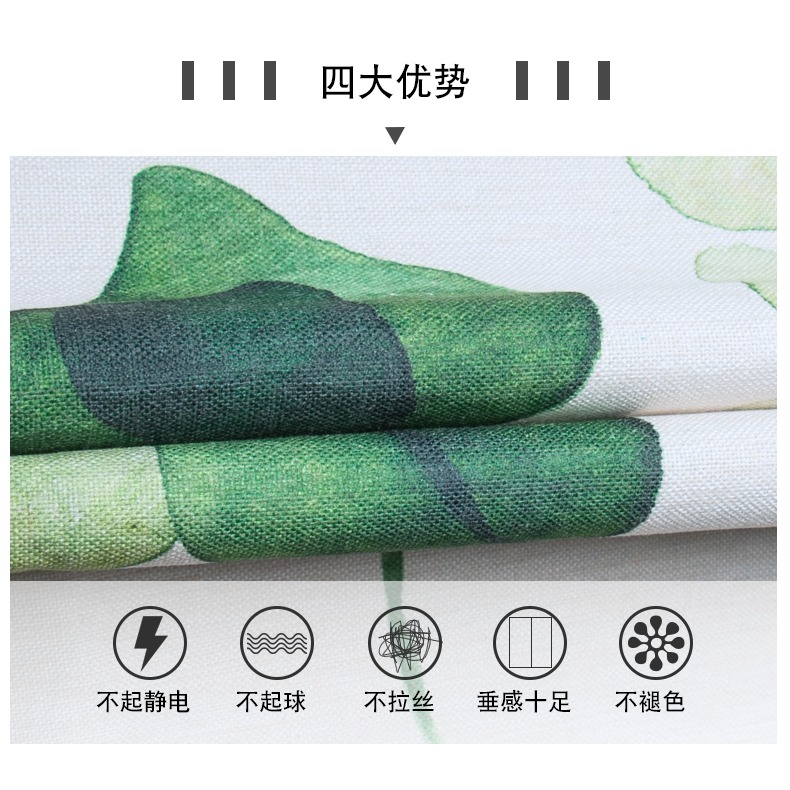 中式門簾隔斷簾擋風廚房免打孔裝飾臥室福字家用遮擋半簾布藝定製-細節圖9