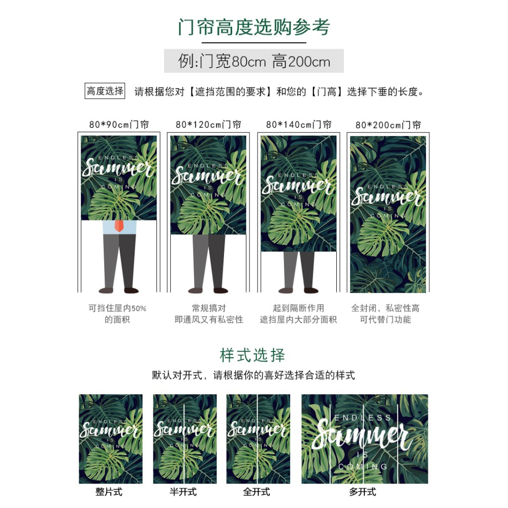 定製門簾隔斷簾布藝北歐廚房臥室衛生間半簾擋風家用防油煙免打孔-細節圖10