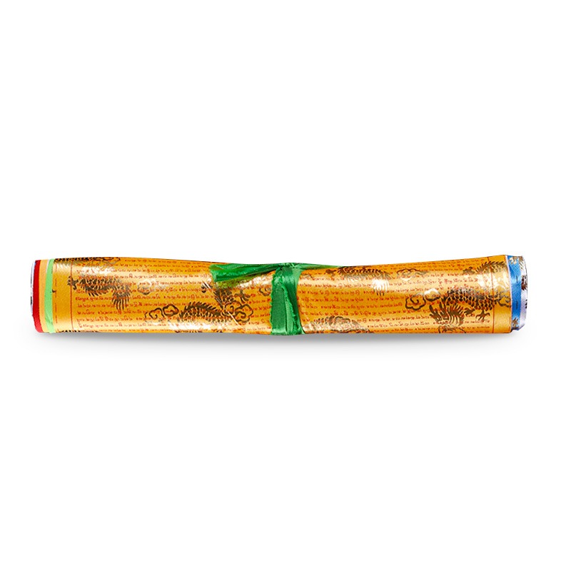 蓮師心咒經幡五色旗燙金龍紋經旗西藏藏佛教用品風馬旗7米20合一-細節圖4