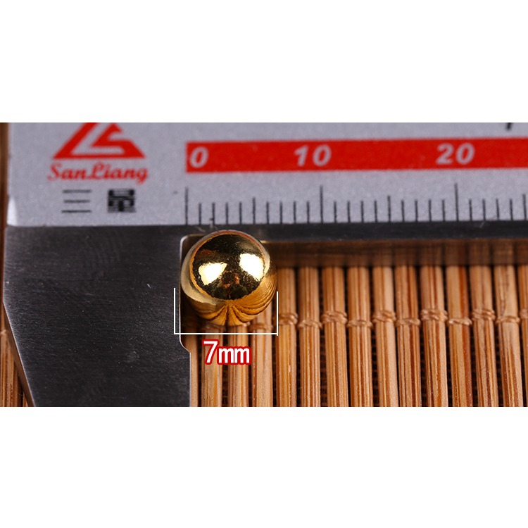 s990純銀鍍金真空珠藏傳佛教曼扎供珠小金珠無孔真空圓珠-細節圖6