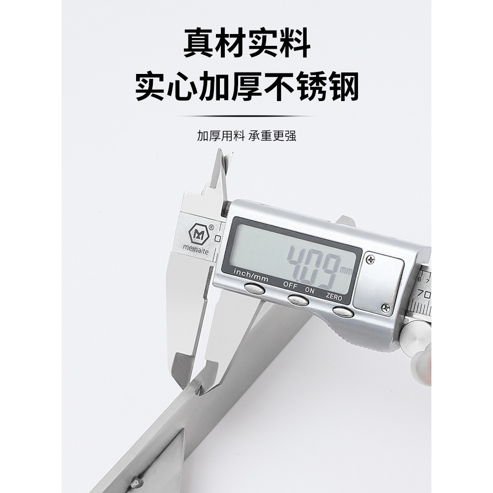 304不銹鋼三角支架墻上置物架托架承重固定器支撐架三腳架直角鐵-細節圖5