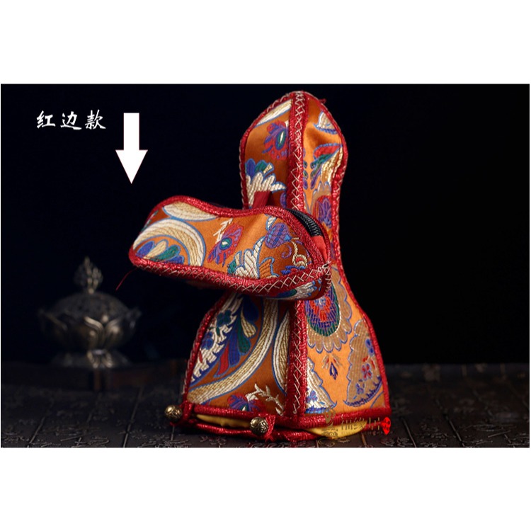 佛教用品 金剛杵套加厚硬金剛鈴杵套紅色大號-細節圖7