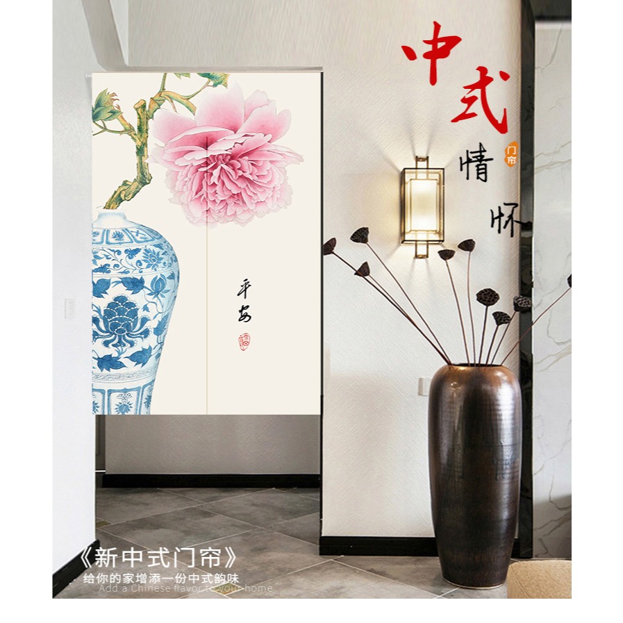 門簾家用擋風布藝加厚免打孔遮擋廚房掛簾衛生間半簾子臥室隔斷簾-細節圖6