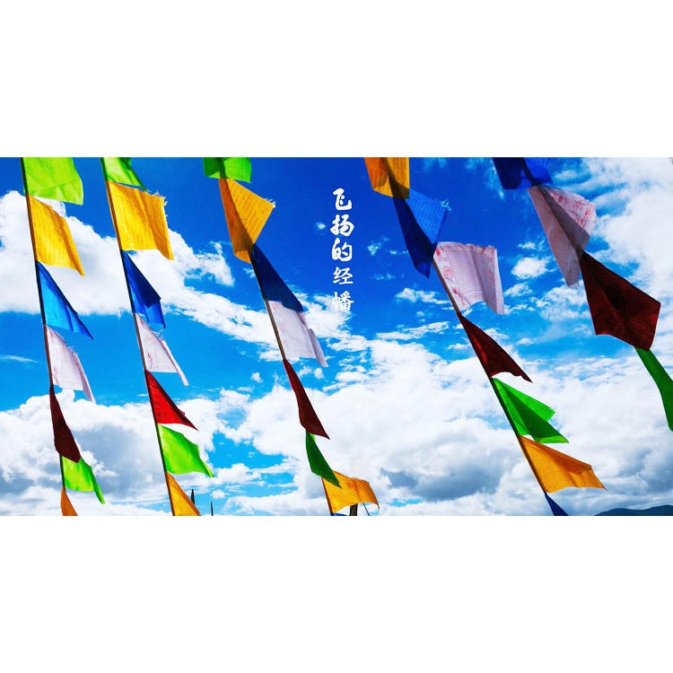 佛教用品 五色旗法會廟會掛飾用品 五色旗五彩綢布佛旗經旗-細節圖5