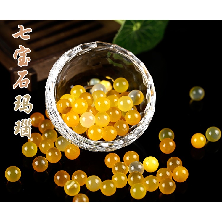 新品 佛像佛塔修供曼扎盤 八供七寶石 上乘黃瑪瑙 18元1兩-細節圖5