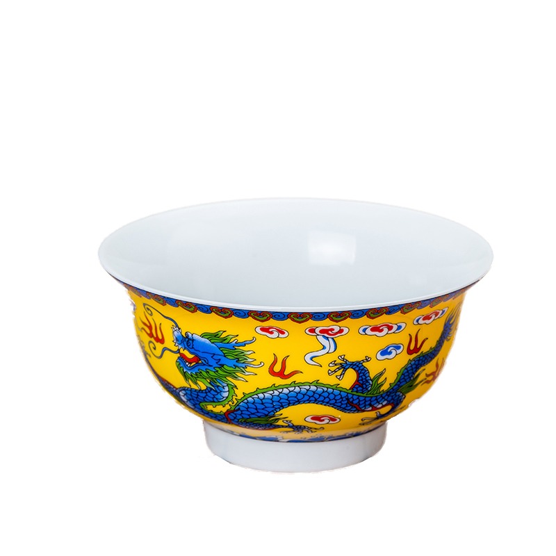 陶瓷龍碗4.5英寸飯碗佛教用品景德鎮佛教弟子飯碗酥油碗單個價格-細節圖4