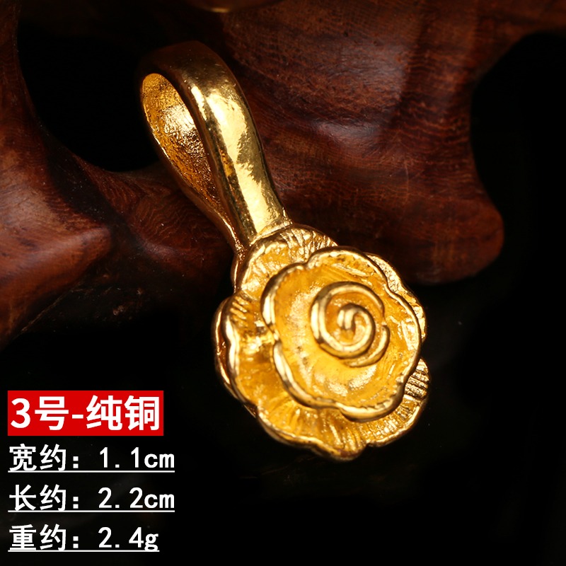 925純銀計數器卡子藏傳佛教佛珠手串diy配飾老式金剛杵計數器-細節圖2
