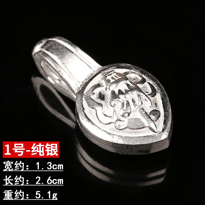 925純銀計數器卡子藏傳佛教佛珠手串diy配飾老式金剛杵計數器-細節圖3