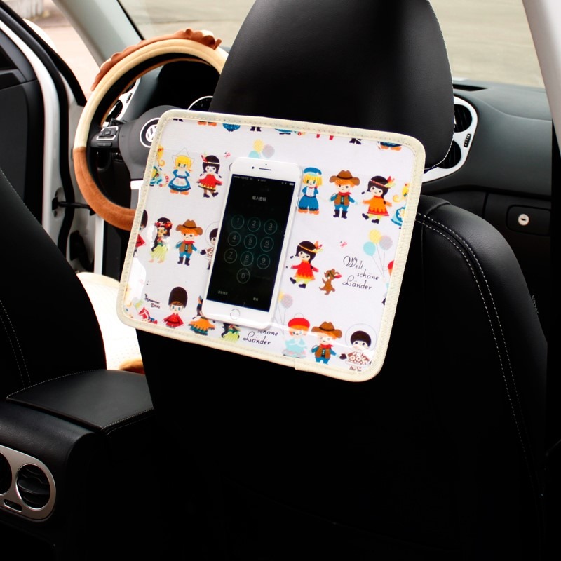 車載手機支架汽車椅背後排ipad平板電腦車內座椅創意多功能支撐架-細節圖4