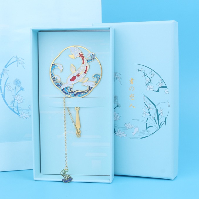古典中國風扇形團扇金屬書簽教師節禮品紀念品學生用畢業老師禮物-細節圖7