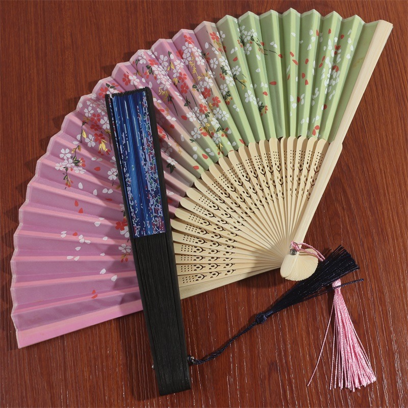 中國古風小摺扇女漢服旗袍日式隨身古典夏季折疊舞蹈扇子跳舞流蘇-細節圖5