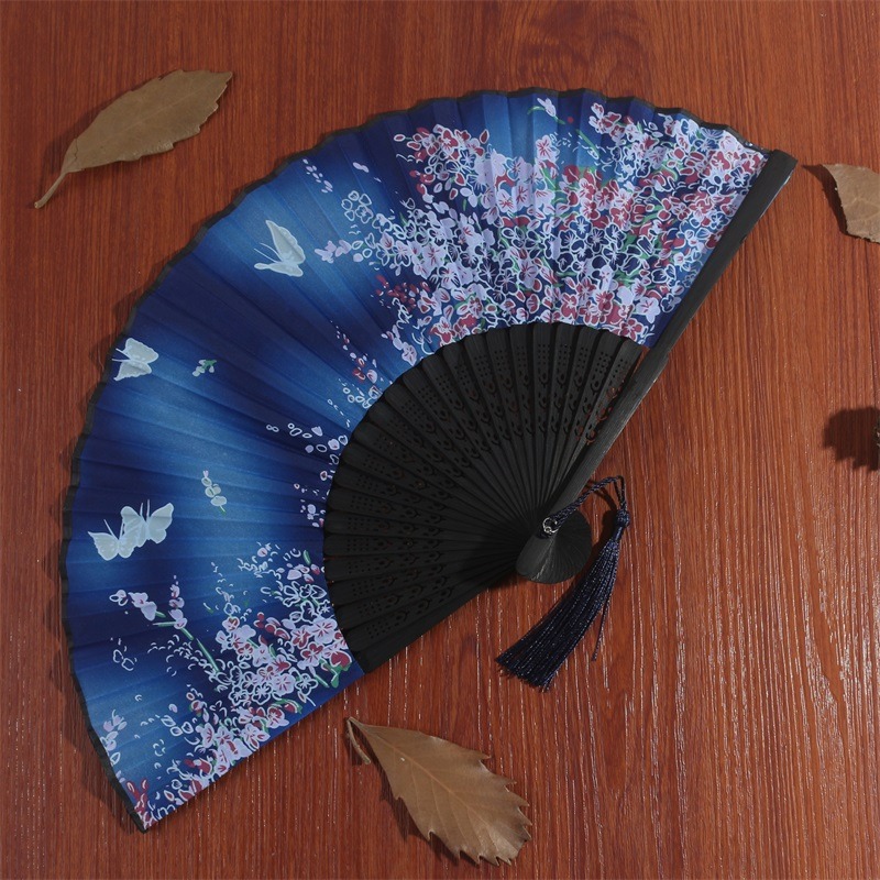 中國古風小摺扇女漢服旗袍日式隨身古典夏季折疊舞蹈扇子跳舞流蘇-細節圖6