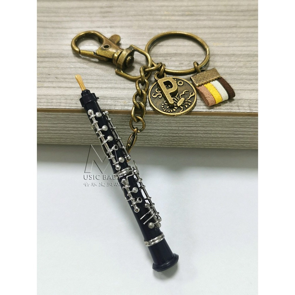 迷你薩克斯模型鑰匙鏈鑰匙扣掛飾純銅鍍金包包掛飾小禮品畢業禮物-細節圖2