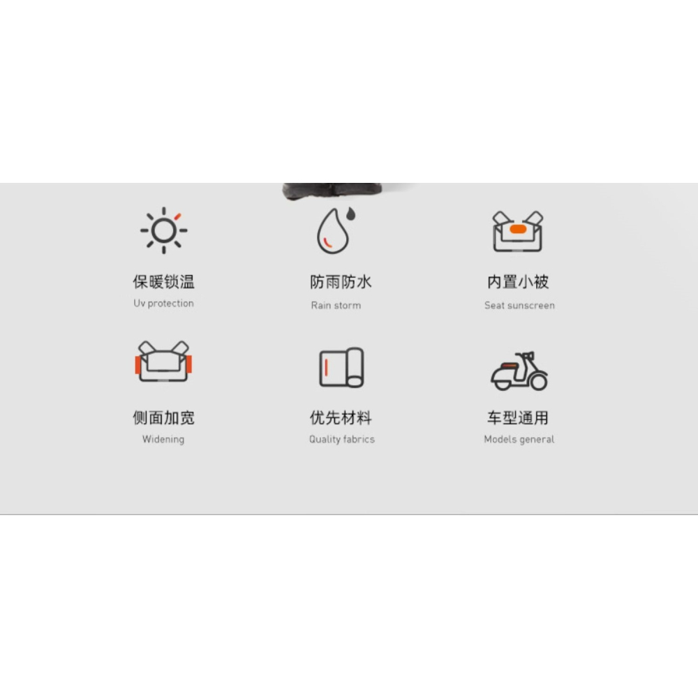 雅迪小牛愛瑪九號冬季電動車擋風被PU皮超加厚加絨雙層防雨防風罩-細節圖6