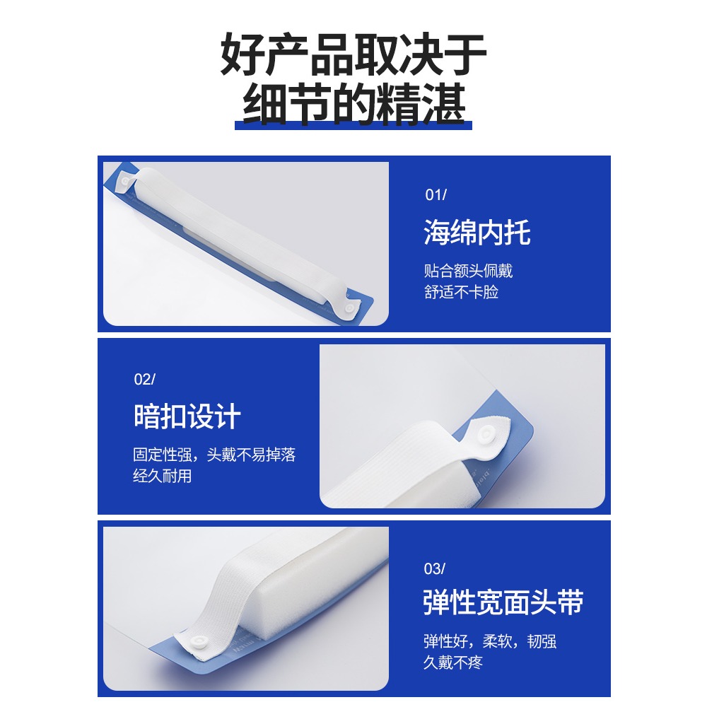 防護面罩防飛沫透明高清面屏塑料防霧防飛濺臉罩全臉護目罩帽面具-細節圖3