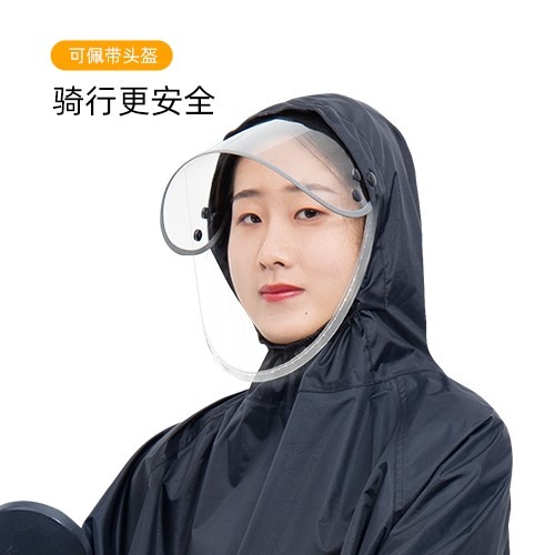 雨衣電動車長款全身防暴雨單人男摩托車新款騎行帶袖電瓶車雨披女-細節圖3