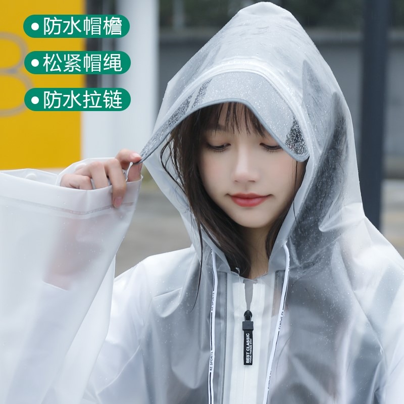 雨衣女夏季長款全身防暴雨單人電動車成人網紅大學生雨披男防水衣-細節圖3