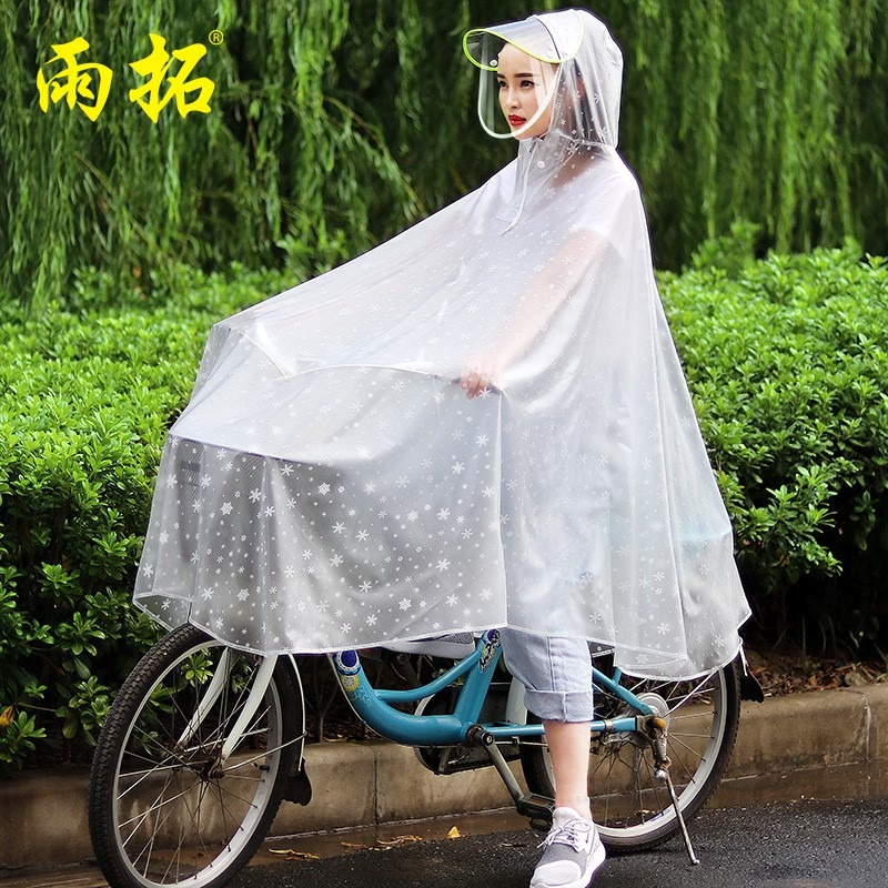 自行車雨衣男透明全身成人學生騎行騎車單人單車女夏季電瓶車雨披-細節圖2