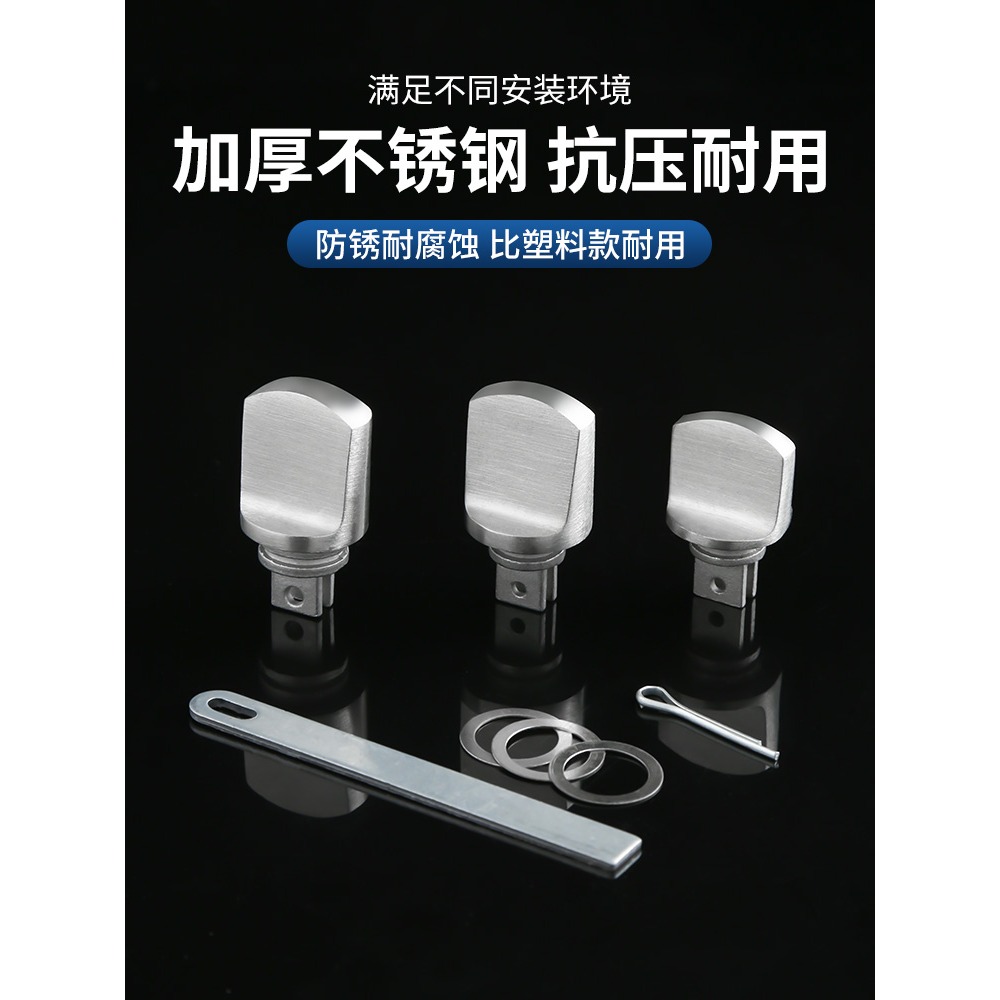 反鎖鈕防盜門鎖內反鎖旋鈕不銹鋼入戶門把手保險通用大門配件大全-細節圖5