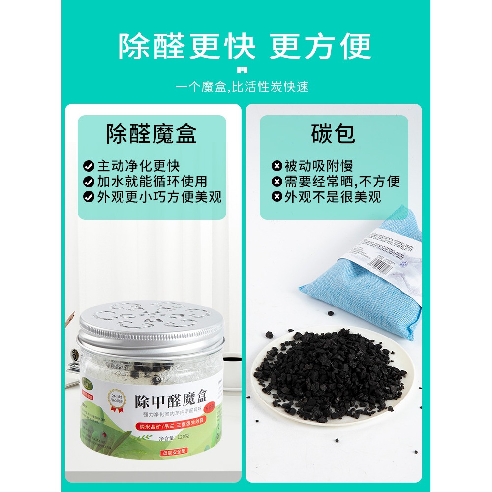 除甲醛清除劑新房家用強力型甲醛凈魔盒吸去除異味凈化吸甲醛神器-細節圖4