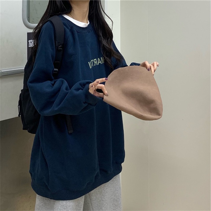 超火cec加絨加厚衛衣女冬季韓版潮ins慵懶風bf學生寬松上衣服外套-細節圖2