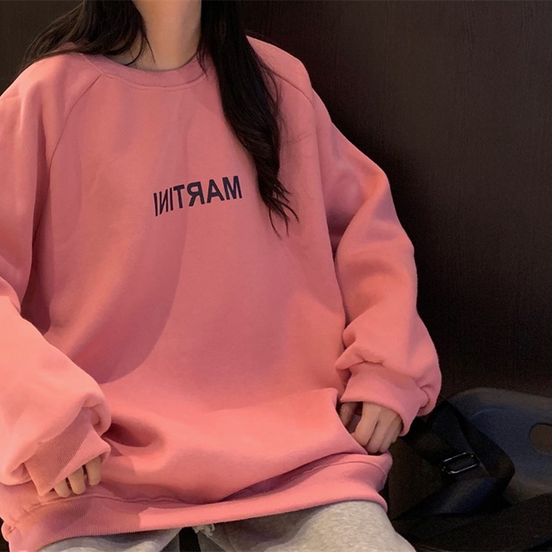 超火cec加絨加厚衛衣女冬季韓版潮ins慵懶風bf學生寬松上衣服外套-細節圖4