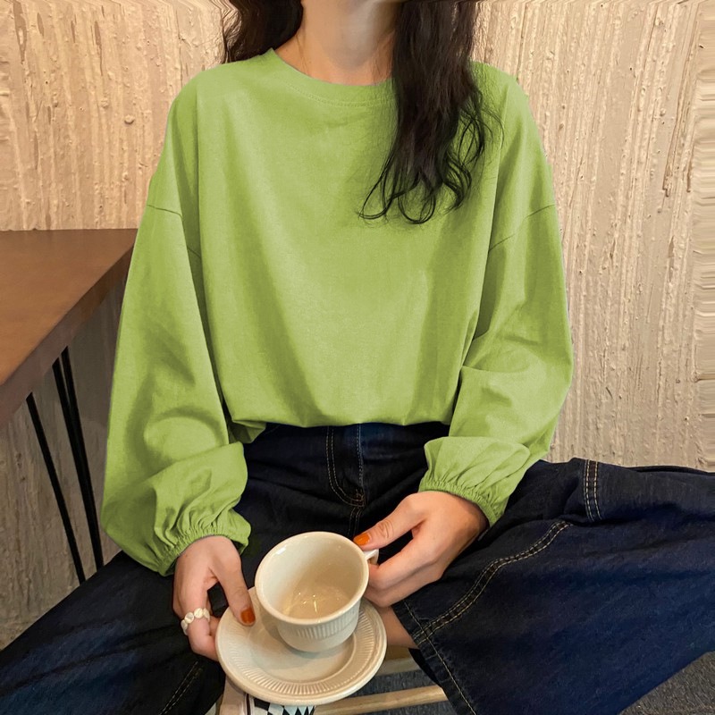 ins超火長袖t恤女春秋冬新款打底衫韓版潮原宿風學生寬松上衣-細節圖4