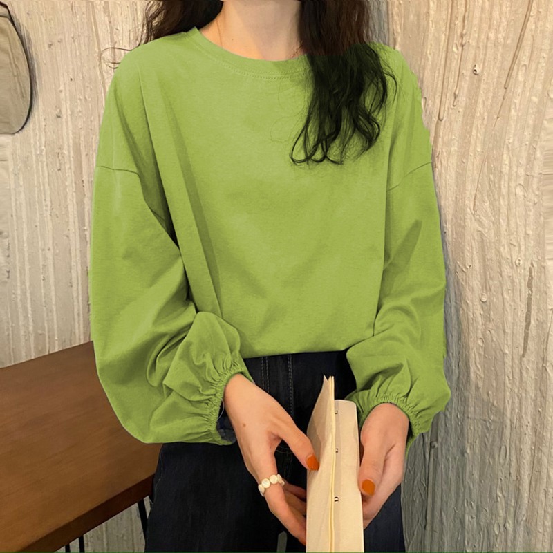 ins超火長袖t恤女春秋冬新款打底衫韓版潮原宿風學生寬松上衣-細節圖5