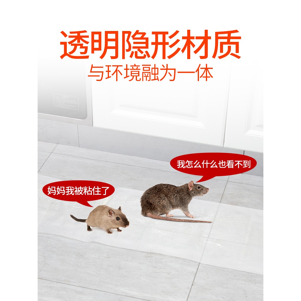 老鼠貼超強力粘鼠板抓捉沾捕鼠器神器滅鼠家用鼠夾撲捉膠粘大老鼠-細節圖4