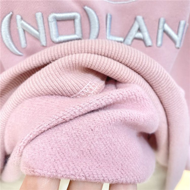 東大門加絨加厚刺繡衛衣女秋冬寬松韓版ins潮學生百搭上衣服-細節圖5