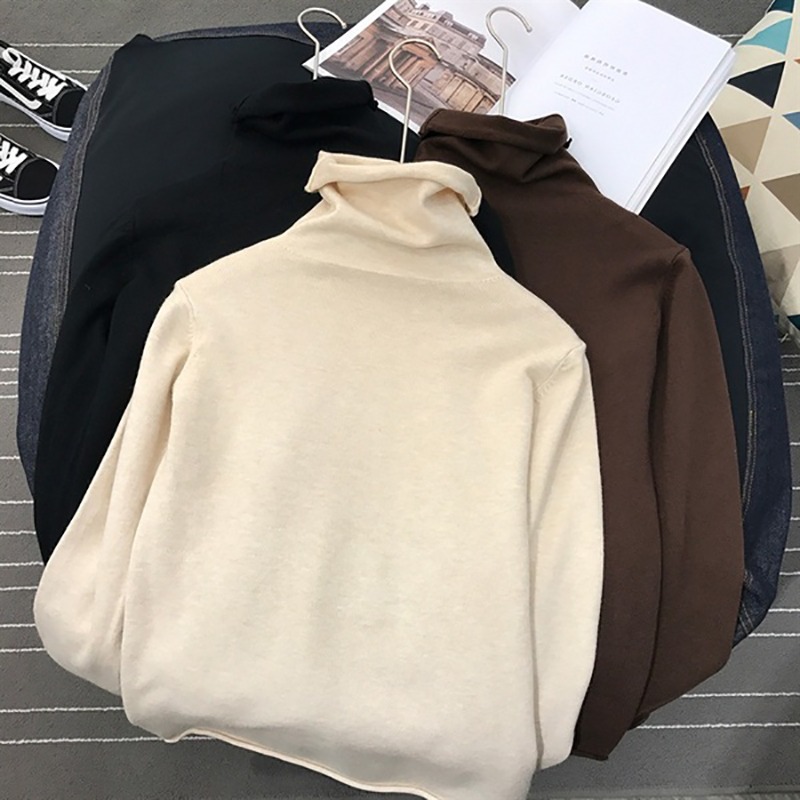 雙面德絨高領打底衫女長袖韓版洋氣修身內搭加絨加厚發熱上衣-細節圖2