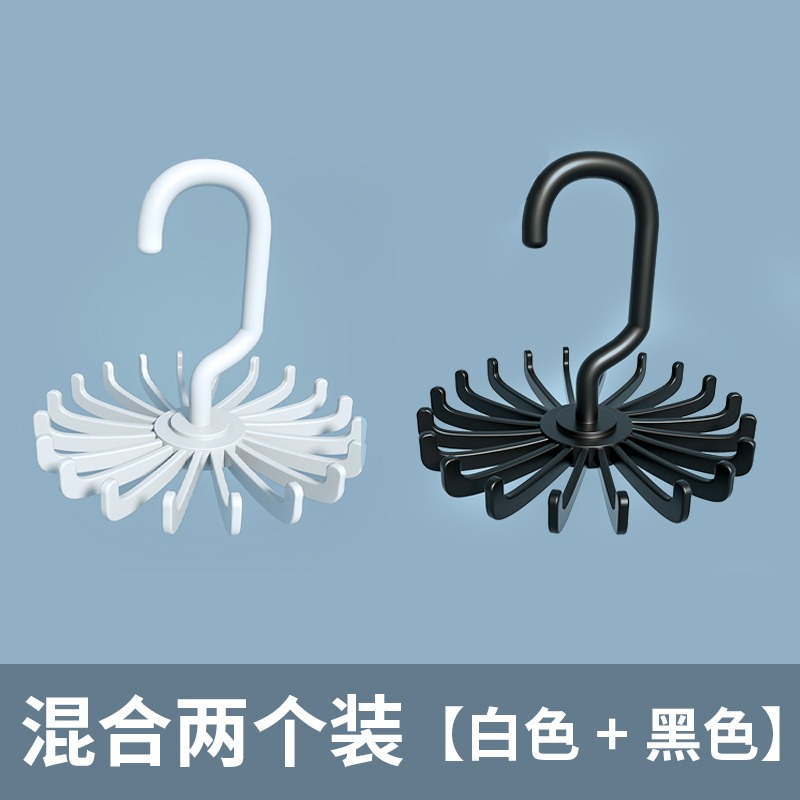 領帶架多功能旋轉jk領結架小物衣櫃皮帶絲巾掛鉤收納神器腰帶架子-細節圖4