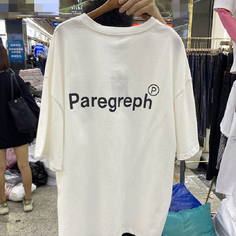 ins超火T恤女春夏新款刺繡短袖韓版潮學生高街寬松hiphop炸街上衣-細節圖3