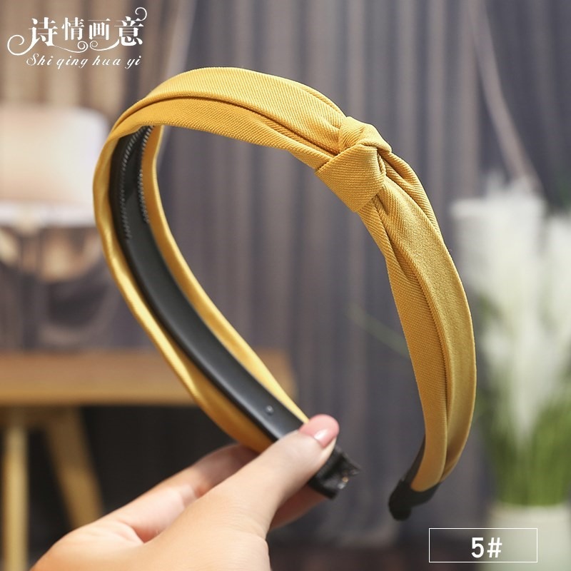 發箍頭箍女百搭外出壓發卡發捆簡約韓國寬邊氣質法式復古帶齒防滑-細節圖6