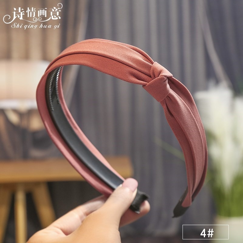 發箍頭箍女百搭外出壓發卡發捆簡約韓國寬邊氣質法式復古帶齒防滑-細節圖8