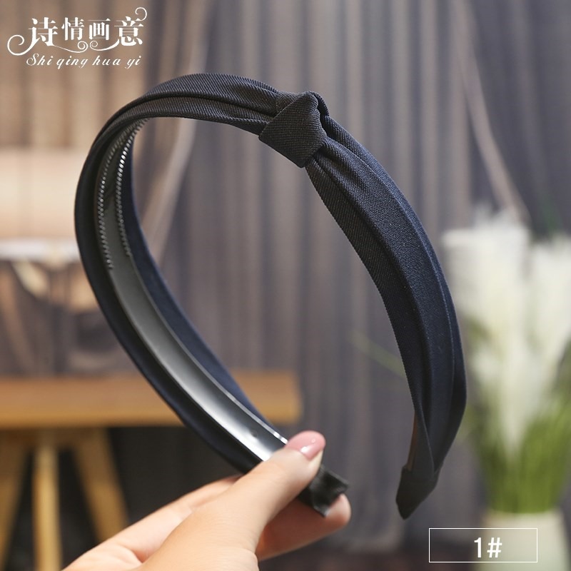 發箍頭箍女百搭外出壓發卡發捆簡約韓國寬邊氣質法式復古帶齒防滑-細節圖10