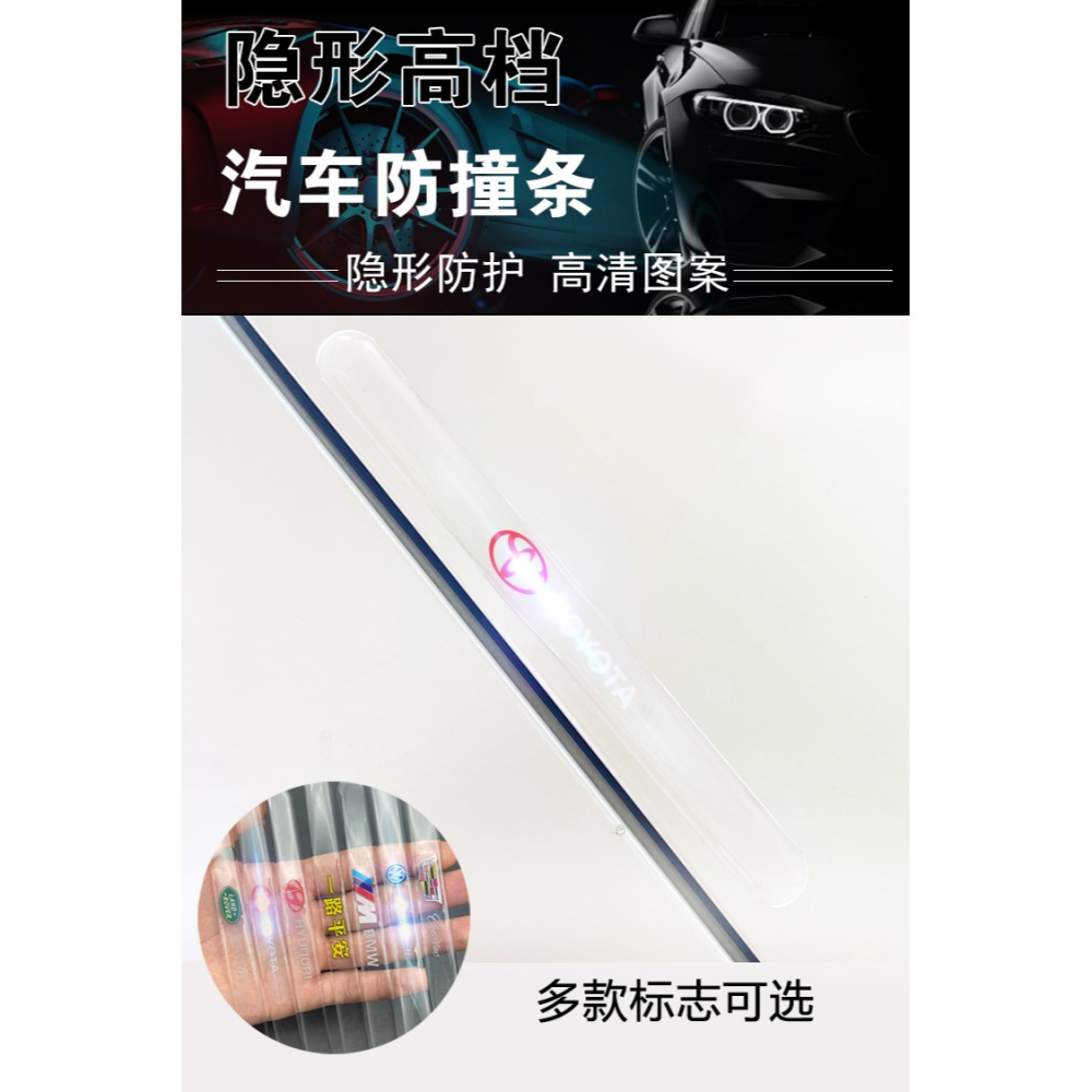 適用於豐田防撞條榮放RAV4漢蘭達卡羅拉凱美瑞門碗貼門把手保護貼-細節圖7