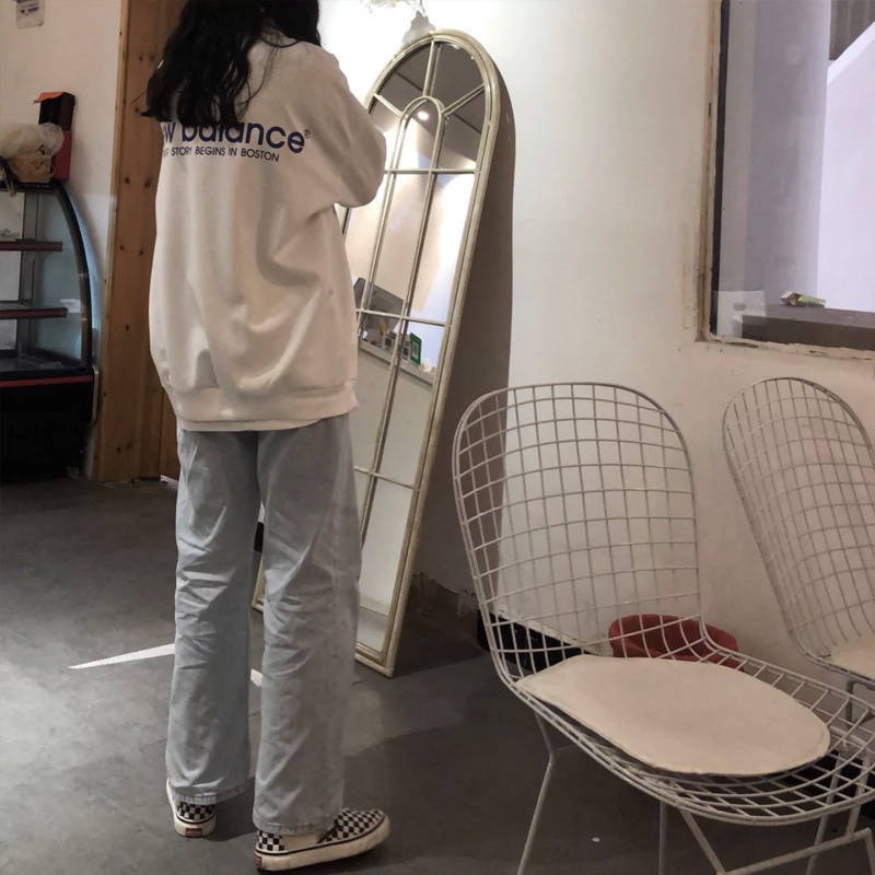ins超火衛衣女初秋韓版ins潮原宿bf慵懶風學生寬松拉鏈上衣服-細節圖3