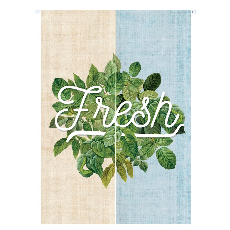 北歐門簾布藝花店裝飾掛簾客廳餐廳廚房隔斷簾免打孔臥室廁所布簾-細節圖10