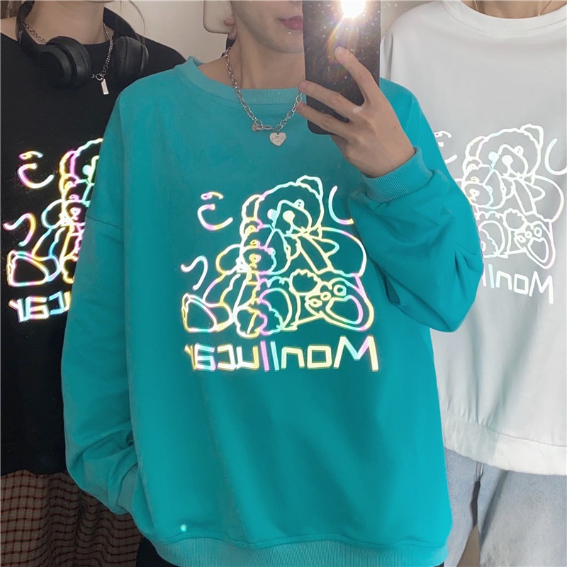 waitmore港味chic炸街衛衣女春秋寬松韓版潮bf慵懶風學生百搭上衣-細節圖5
