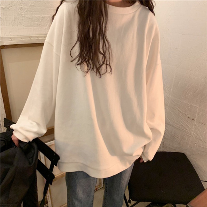 日系古著vintage鹽系衛衣女秋季韓版潮ins慵懶風bf學生寬松上衣服-細節圖3
