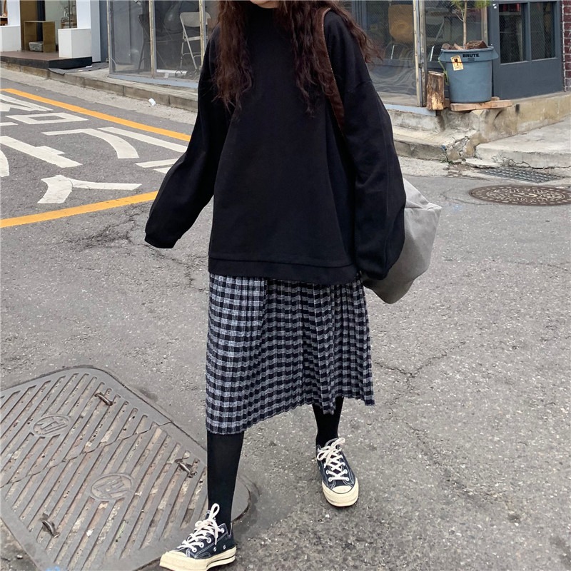 日系古著vintage鹽系衛衣女秋季韓版潮ins慵懶風bf學生寬松上衣服-細節圖5