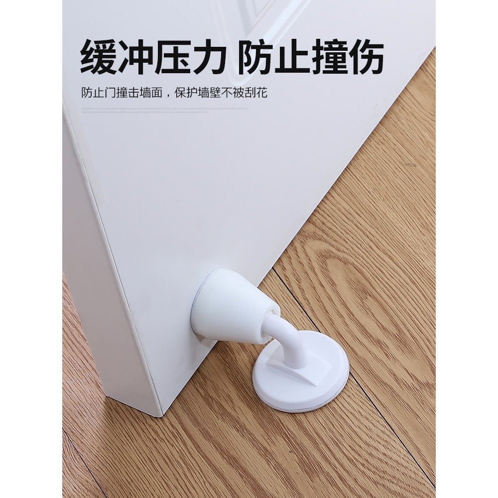 靜音門吸硅膠防撞門擋免打孔地吸衛生間門碰防撞器吸門器後防撞墊-細節圖3
