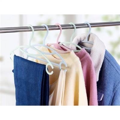 素色衣架掛衣架晾衣架衣掛a558塑料兒童衣架防滑加厚家用曬衣架-細節圖3