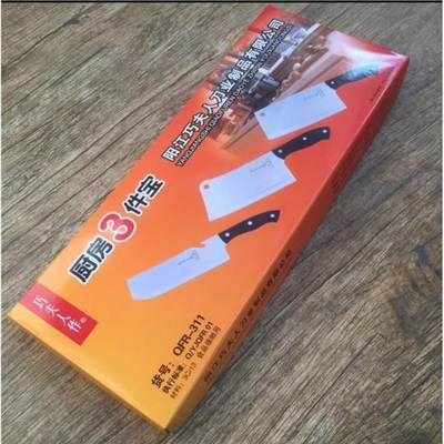不銹鋼刀套裝廚房刀具不銹鋼三件套裝菜刀切片刀片刀禮品套刀-細節圖2