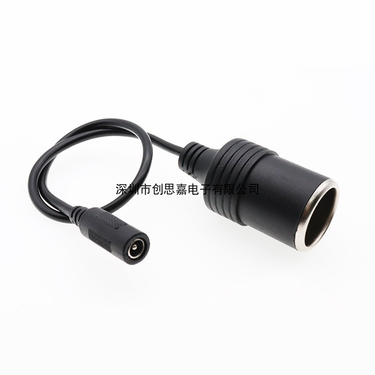 DC母插座電源線大功率母座轉換點煙器插頭 點煙器母座5.5*2.1-細節圖4