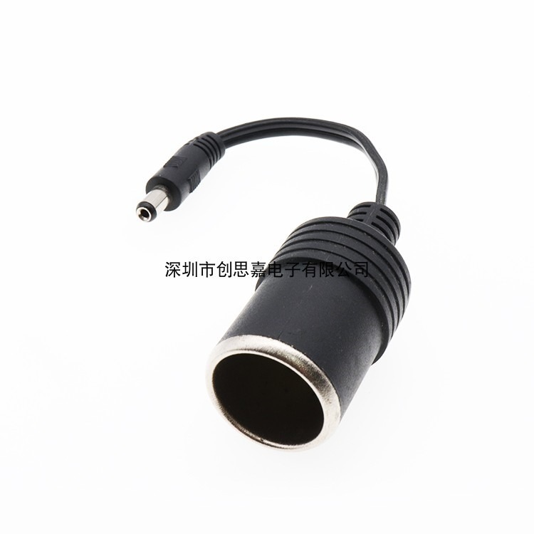 DC母插座電源線大功率母座轉換點煙器插頭 點煙器母座5.5*2.1-細節圖5